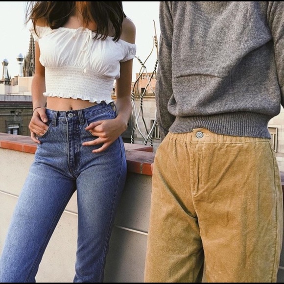 Brandy Melville Tan Corduroy Tilden Pants - Picture 3 of 5